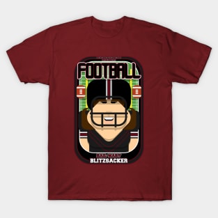 American Football Black and Maroon - Hail-Mary Blitzsacker - June version. T-Shirt